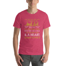 Load image into Gallery viewer, And God said, let me be an April girl Unisex T-Shirt