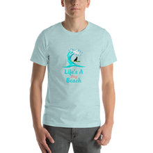 Load image into Gallery viewer, Life's a dog beach Unisex T-Shirt