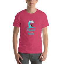Load image into Gallery viewer, Life's a dog beach Unisex T-Shirt
