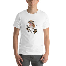 Load image into Gallery viewer, Bull terrier pocket Unisex T-Shirt
